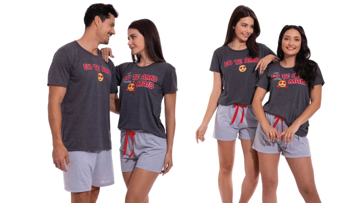 Pijama de Casal combinando