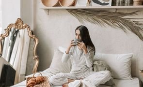 mulher de pijama